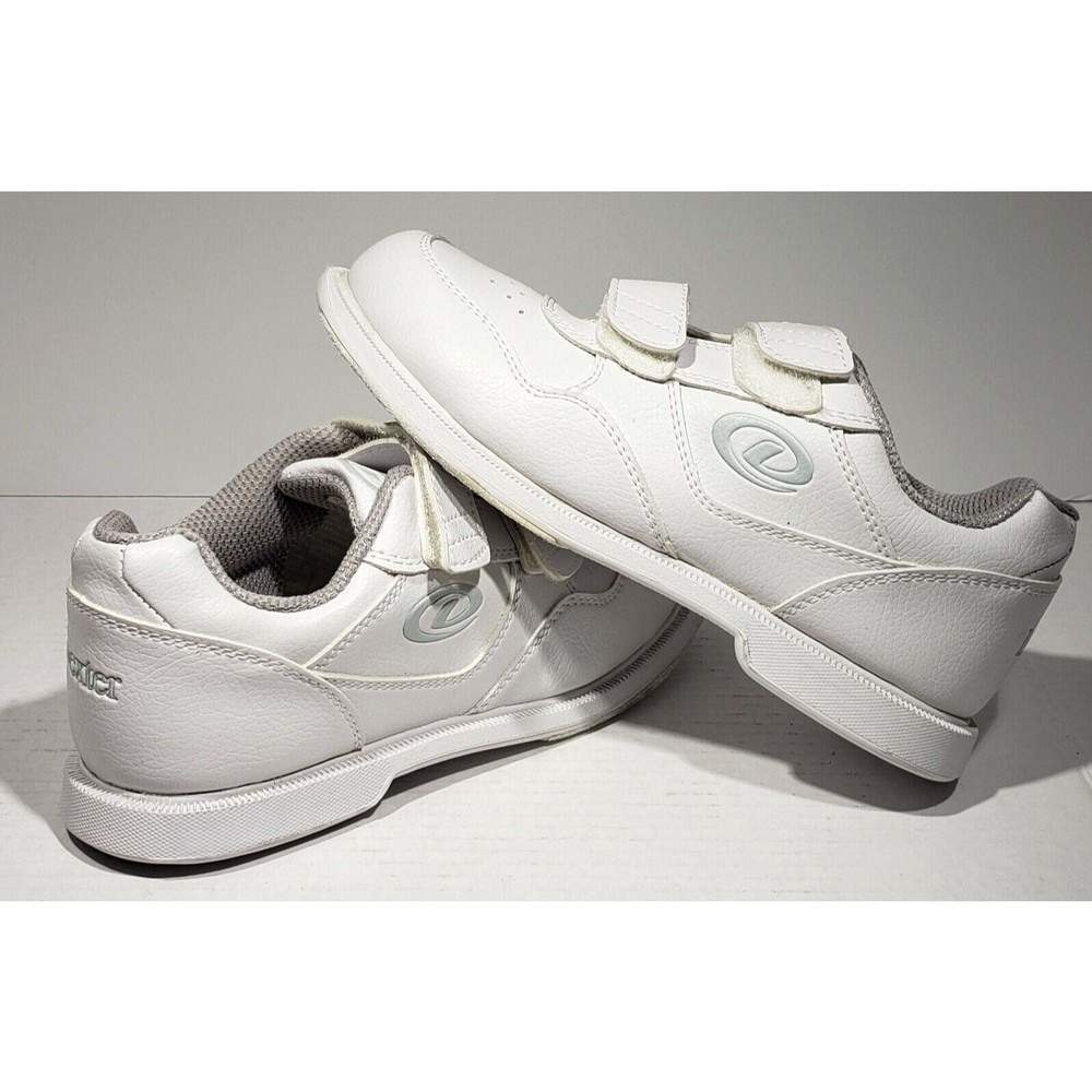Dexter V-Strap Men's Bowling Shoes Size 6.5 White Slide-rite Leather